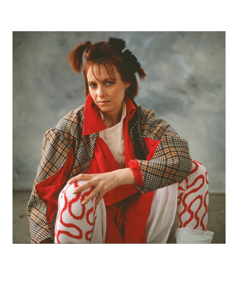 a portrait of a young Vivenne Westood